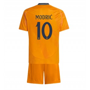 Real Madrid Luka Modric #10 Gostujuci Dres za Dječji 2024-25 Kratak Rukavima (+ kratke hlače)